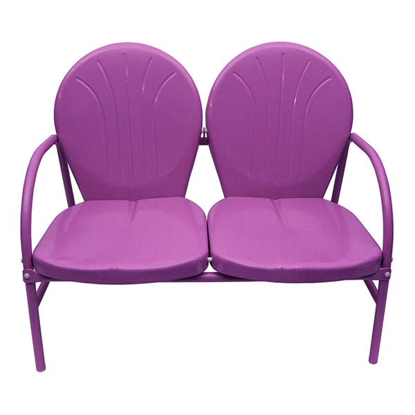 Northlight 41" Retro Metal Tulip 2 Seat Double Chair & Reviews Wayfair